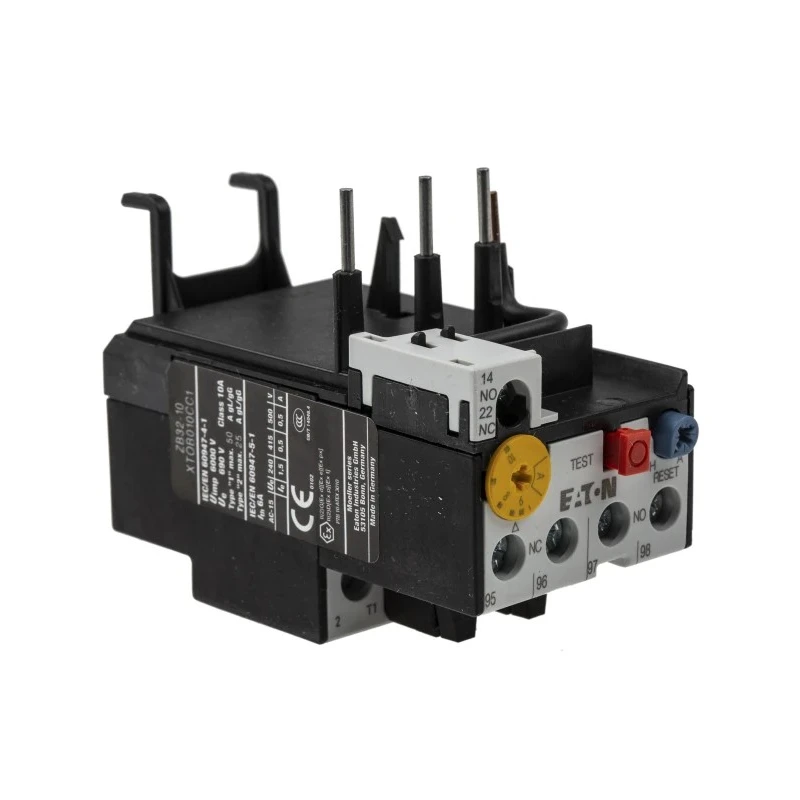 Eaton ZB Overload Relay 1 NO/1 NC, 10A Relay Contact Current, 6-10A FLC, 6W Power, 500V AC Control Voltage 278451 ZB32-10