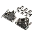 MH Connectors Zinc Angled 25-Way D-Sub Backshell with Strain Relief MHDM35