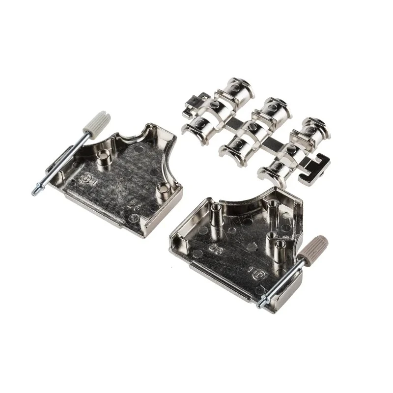 MH Connectors Zinc Angled 25-Way D-Sub Backshell with Strain Relief MHDM35