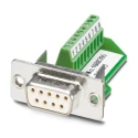 Phoenix Contact 9 Way Straight Panel Mount D-Sub Connector Female 60V 5A VS-09-BU-DSUB/9-MPT-0.5 1688395