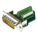 Phoenix Contact 15 Way Straight Panel Mount D-Sub Connector Male, 60V, 5A, Polybutylene Terephthalate Housing, Gold 1688078