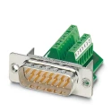Phoenix Contact 15 Way Straight Panel Mount D-Sub Connector Male, 60V, 5A, Polybutylene Terephthalate Housing, Gold 1688078