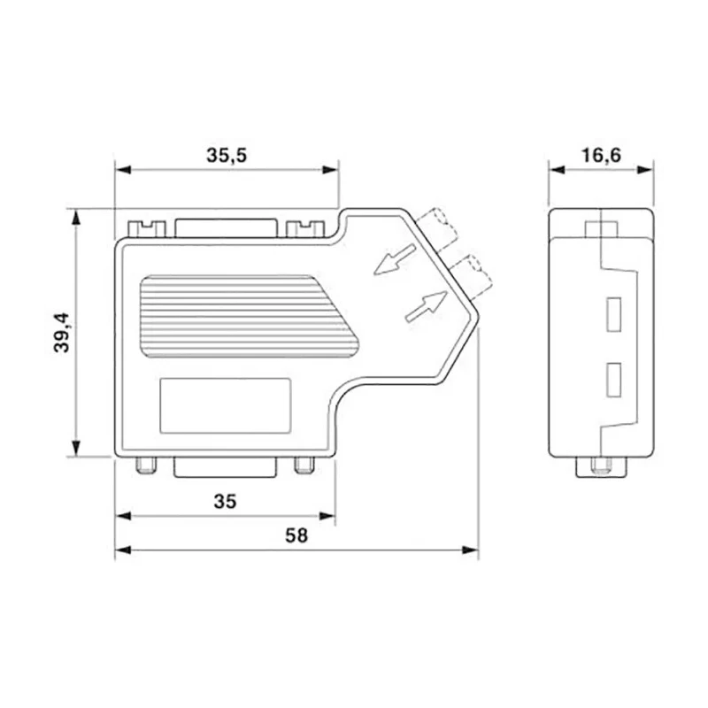 Phoenix Contact SUBCON-PLUS 18 Way Right Angle 2.77 mm Pitch Cable D-Sub Connector Male 2708245