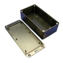 Hammond Flanged Flame Retardant ABS Enclosure IP54 Black Lid 46 mm x 150 mm x 80 mm 1591DFLBK