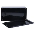 Hammond Flanged Flame Retardant ABS Enclosure IP54 Black Lid 46 mm x 150 mm x 80 mm 1591DFLBK