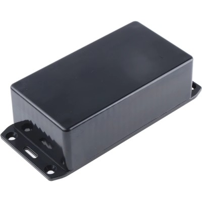 Hammond Flanged Black Flame Retardant ABS Enclosure IP54 36 mm x 120 mm x 65 mm 1591CFLBK