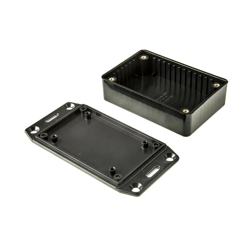 Hammond Flanged Flame Retardant ABS Electrical Enclosure IP54 21 mm x 85 mm x 56 mm 1591MFLBK