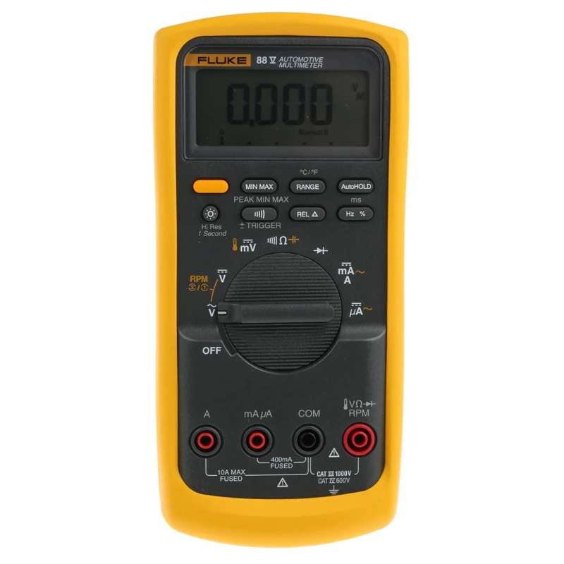 Fluke 88V/A Automotive Multimeter Combo Kit 6000-Count Display, 1000V AC/DC, CE UL TUV FLUKE 88V/A
