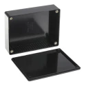 Hammond 1591 Series Black Black Lid Flame Retardant ABS Enclosure IP54, 34 mm x 121 mm x 94 mm 