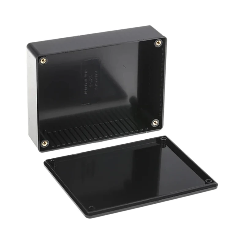 Hammond 1591 Series Black Black Lid Flame Retardant ABS Enclosure IP54, 34 mm x 121 mm x 94 mm 