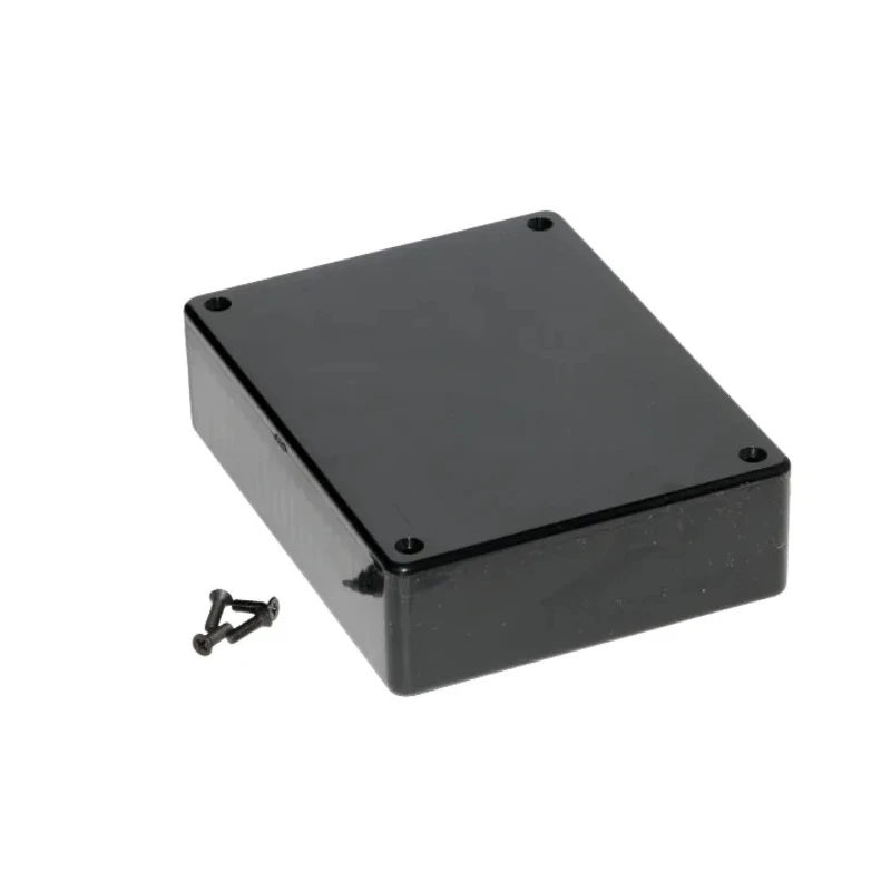 Hammond 1591 Series Black Black Lid Flame Retardant ABS Enclosure IP54, 34 mm x 121 mm x 94 mm 
