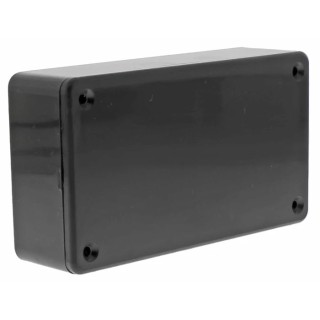 Hammond 1591 Series Black Flame Retardant ABS Enclosure IP54, 31 mm x 112 mm x 62 mm IP54