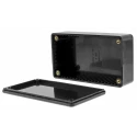 Hammond 1591 Series Black Flame Retardant ABS Enclosure IP54, 31 mm x 112 mm x 62 mm IP54