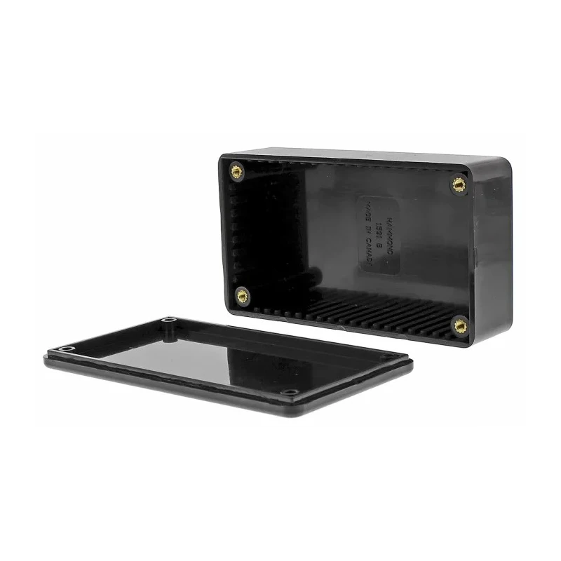 Hammond 1591 Series Black Flame Retardant ABS Enclosure IP54, 31 mm x 112 mm x 62 mm IP54