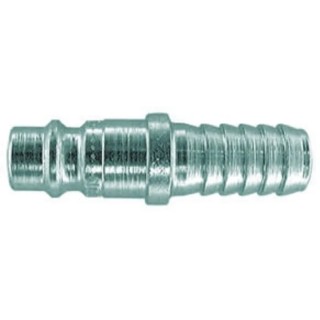 CEJN Steel Pneumatic Quick Connect Coupling Male Thread 6.3mm Hose Barb Zinc Plated 300 Series 103005002