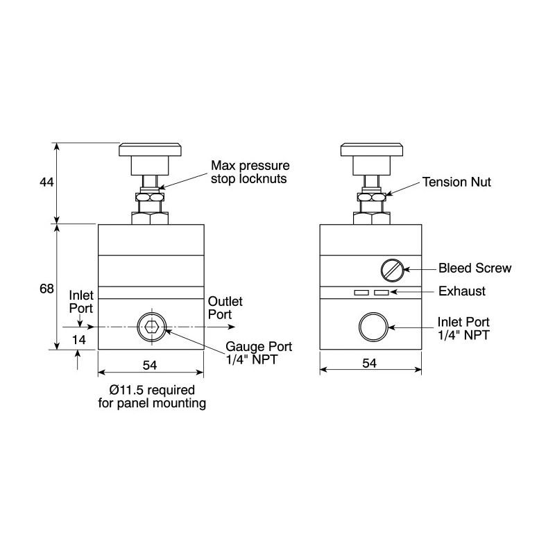 Watson Smith Pneumatic Manostat Precision Pressure Regulator 1/4 NPT 0.14 bar 10R0300R