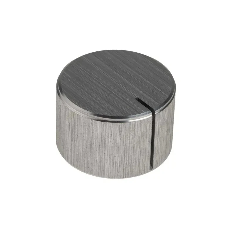 RS PRO 22 mm Diameter Silver Aluminium Potentiometer Knob for 6.4 mm Circular Shaft 498-902
