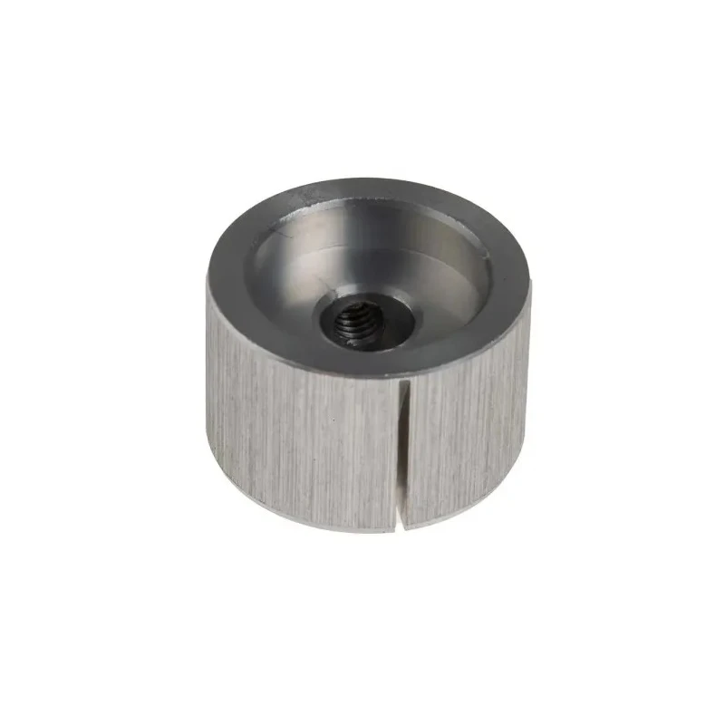 RS PRO 22 mm Diameter Silver Aluminium Potentiometer Knob for 6.4 mm Circular Shaft 498-902