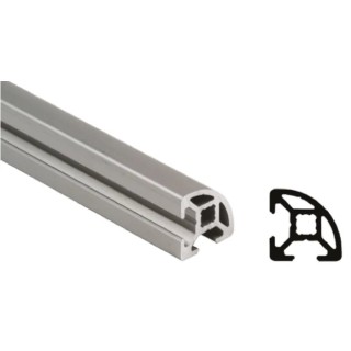 Bosch Rexroth Silver Aluminium Strut Profile 30 x 30 mm 8 mm Groove, 1 m Length, Series MGE 13.2 3842992896/1000