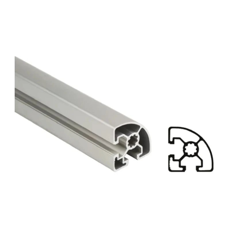 Bosch Rexroth Silver Aluminium Strut Profile 45 x 45 mm 10 mm Groove 1 m Length Series MGE 13.2 3842992897/1000
