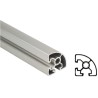 Bosch Rexroth Silver Aluminium Strut Profile 45 x 45 mm 10 mm Groove 1 m Length Series MGE 13.2 3842992897/1000