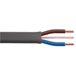 Prysmian 3 Core 1mm² Grey Polyvinyl Chloride Power Cable 500V 70°C 100m 20144972