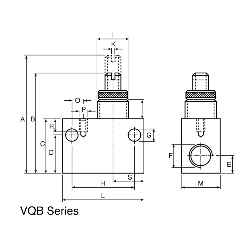 Maxam Pneumatics VQB Series Flow Controller Flow Regulator Threaded 1 bar Operating Pressure VQB42-Q-O-5