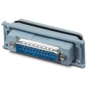 Phoenix Contact D-Sub Adapter Panel Mount 25-Way Straight Copper Alloy Gold over Nickel 76mm Length 1689747