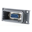 Phoenix Contact 9-Way D-Sub Adapter Female to Female Panel Mounting 27.9mm Length VS-09-A-GC-BU/BU 1689695