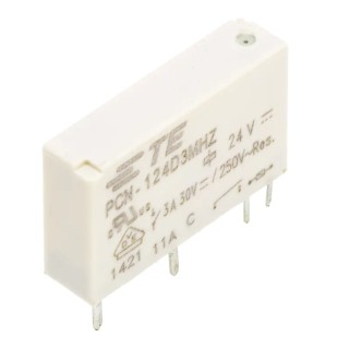 TE Connectivity PCB Power Relay, 24V DC Coil, 3A Switching Current, SPST PCN-124D3MHZ000