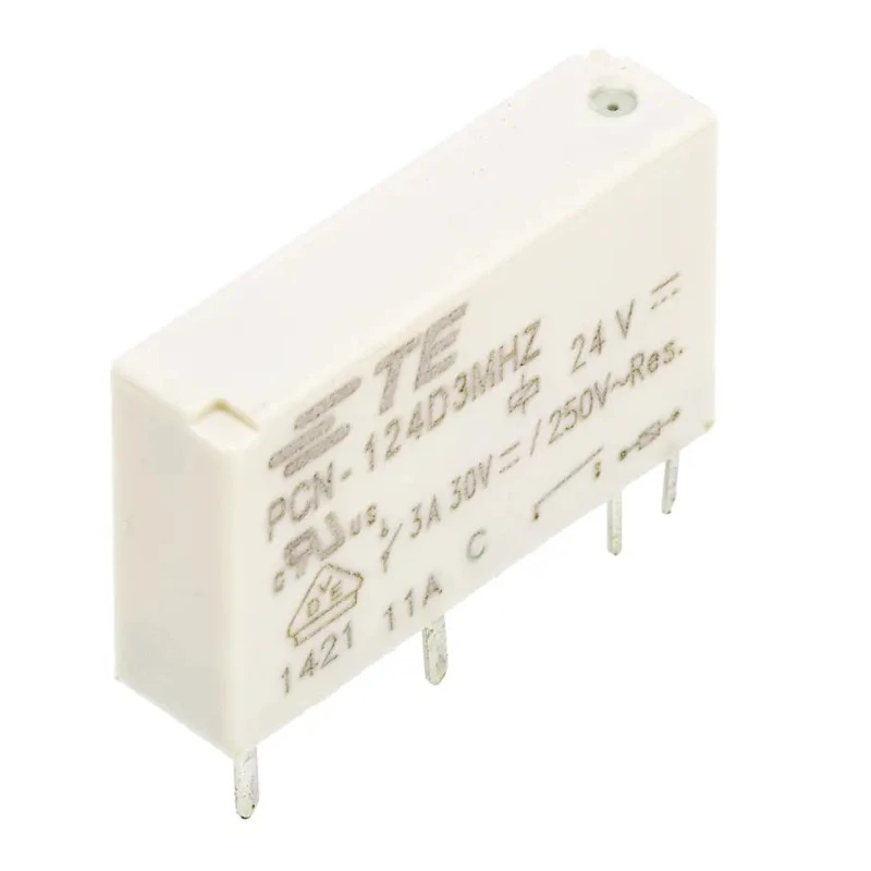 TE Connectivity PCB Power Relay, 24V DC Coil, 3A Switching Current, SPST PCN-124D3MHZ000