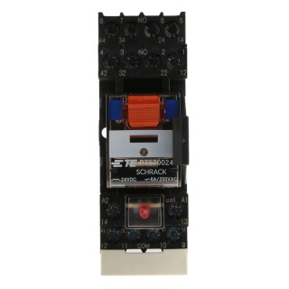 TE Connectivity DIN Rail Power Relay 24V DC Coil 6A Switching Current 4PDT PT5S7LC4 1415076-1