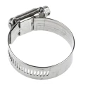 HI-TORQUE Heavy-Duty Stainless Steel Slotted Hex Worm Drive Hose Clip 30–50 mm ID HTM50P