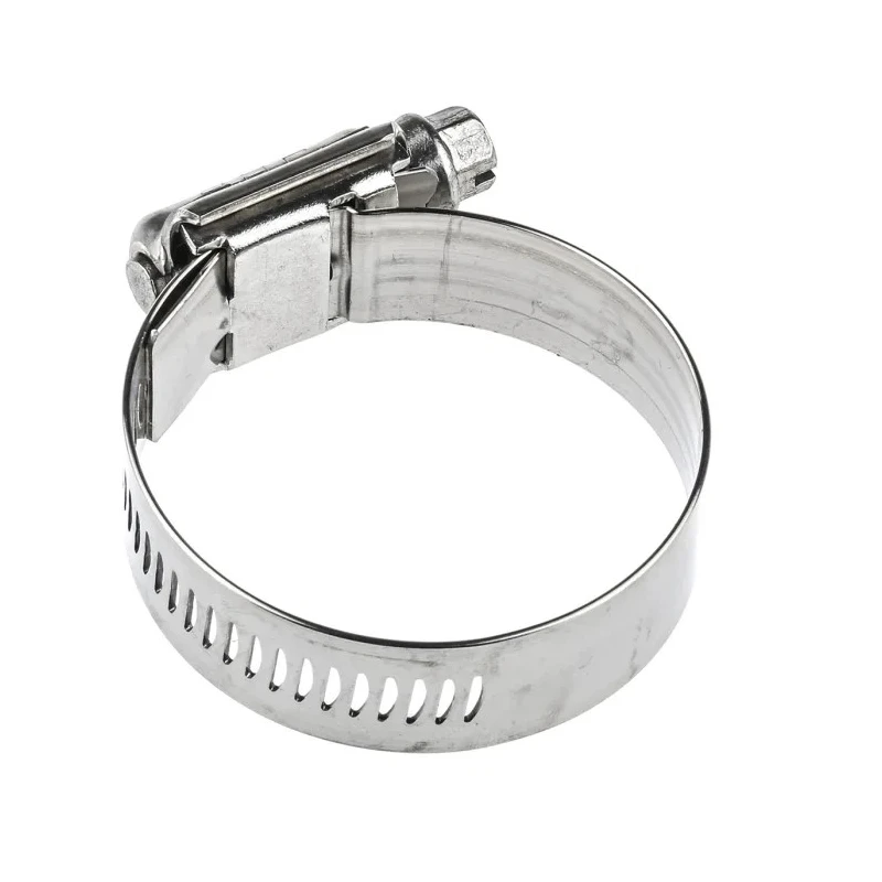 HI-TORQUE Heavy-Duty Stainless Steel Slotted Hex Worm Drive Hose Clip 30–50 mm ID HTM50P