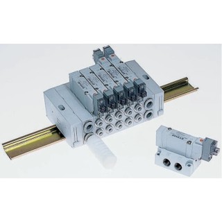 SMC Pneumatic Solenoid Valve Pilot Rc Manifold 5-Port Die Cast Zinc Body 24V DC SY3000