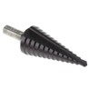 EXACT HSS Step Drill Bit 12 to 20 mm Diameter, 98 mm Length, Hex Shank, Titanium Aluminium Nitride Coated 4450068
