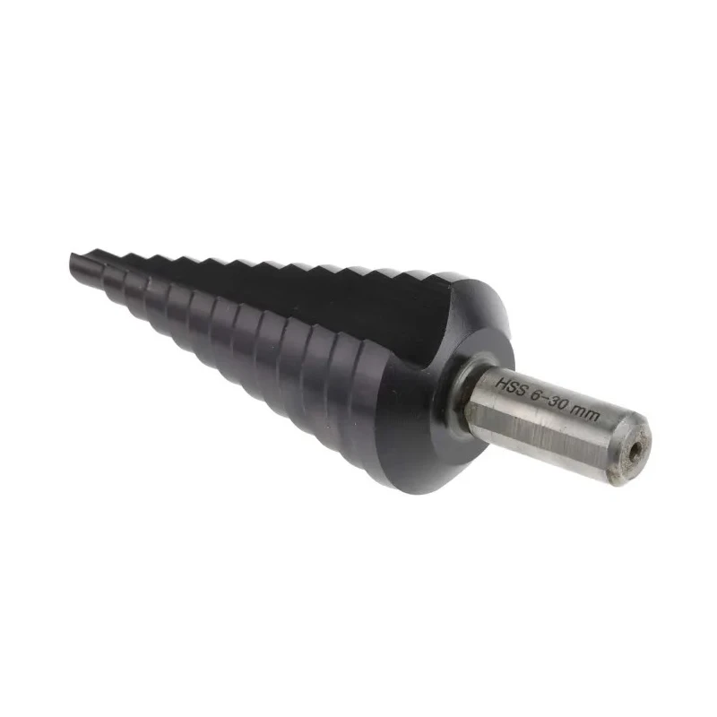 EXACT HSS Step Drill Bit 12 to 20 mm Diameter, 98 mm Length, Hex Shank, Titanium Aluminium Nitride Coated 4450068