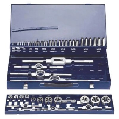 EVENTUS 52-Piece High Speed Steel Thread Tap & Die Set M3 - M20, Metric Standard, Hand Tap 4410723