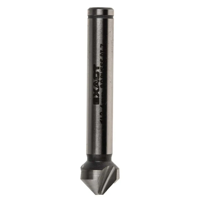 EXACT High Speed Steel-E Drill Bit 12.4 mm Head Diameter 3 Flutes 90° Countersink Angle 8 mm Shank Diameter Model 4405715
