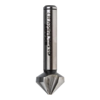 EXACT High Speed Steel-E Drill Bit 20.5 mm Head Diameter 3 Flute 90° Countersink Angle 63 mm Length 10 mm Shank 4405720