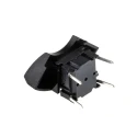 MEC Black Round IP67 Rated Tactile Switch, SPST 50mA 24V DC Momentary PCB Mount IP67 