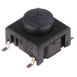 MEC IP67 Black Tactile Switch Button 2.9 mm SPST 50mA 24V DC PCB Mount 