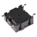 MEC IP67 Black Tactile Switch Button 2.9 mm SPST 50mA 24V DC PCB Mount 
