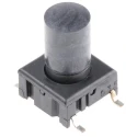 MEC IP67 Black Tactile Switch Button, 9.9 mm Actuator, SPST 50mA 24V DC PCB Mount IP67 IP Rating 3E Series IP67