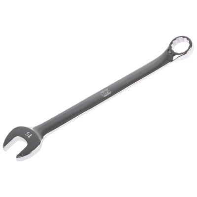 RS PRO Combination Spanner 15 mm, 198mm Overall Chrome Vanadium Steel Chrome Finish 495-3497