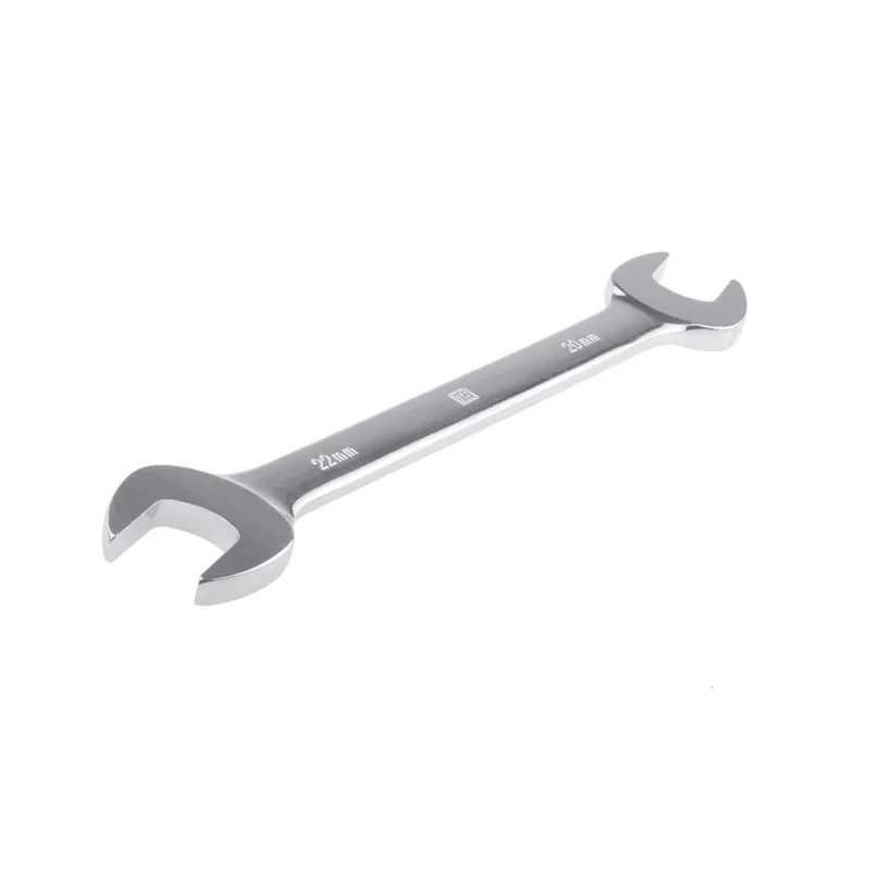 RS PRO Double Ended Open Spanner Metric, 20 to 22 mm² Size, Chrome Vanadium Steel, Chrome Finish, 225mm Overall 495-3740