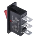 TE Connectivity Illuminated SPST On-Off Rocker Switch Panel 10A Polyamide 66 Gemini A Series 1634202-5