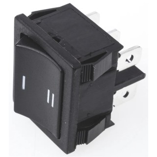 TE Connectivity DPST On-On On-On Rocker Switch Panel 1-1634200-2