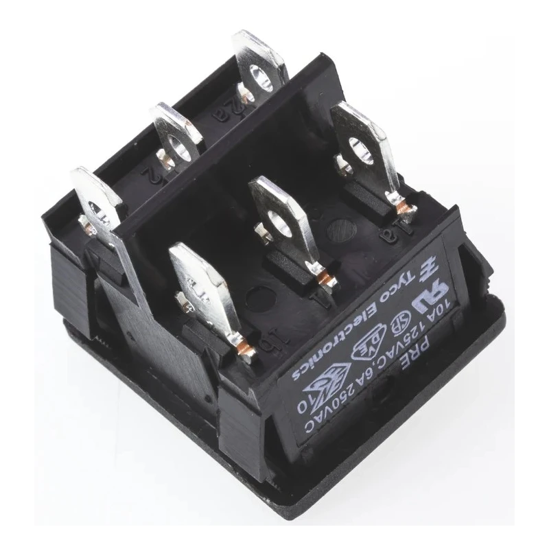 TE Connectivity DPST On-On On-On Rocker Switch Panel 1-1634200-2