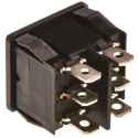 TE Connectivity DPDT On-Off-On (On)-Off-(On) Rocker Switch Panel 10A 125Vac 6A 250Vac 2-1634200-5